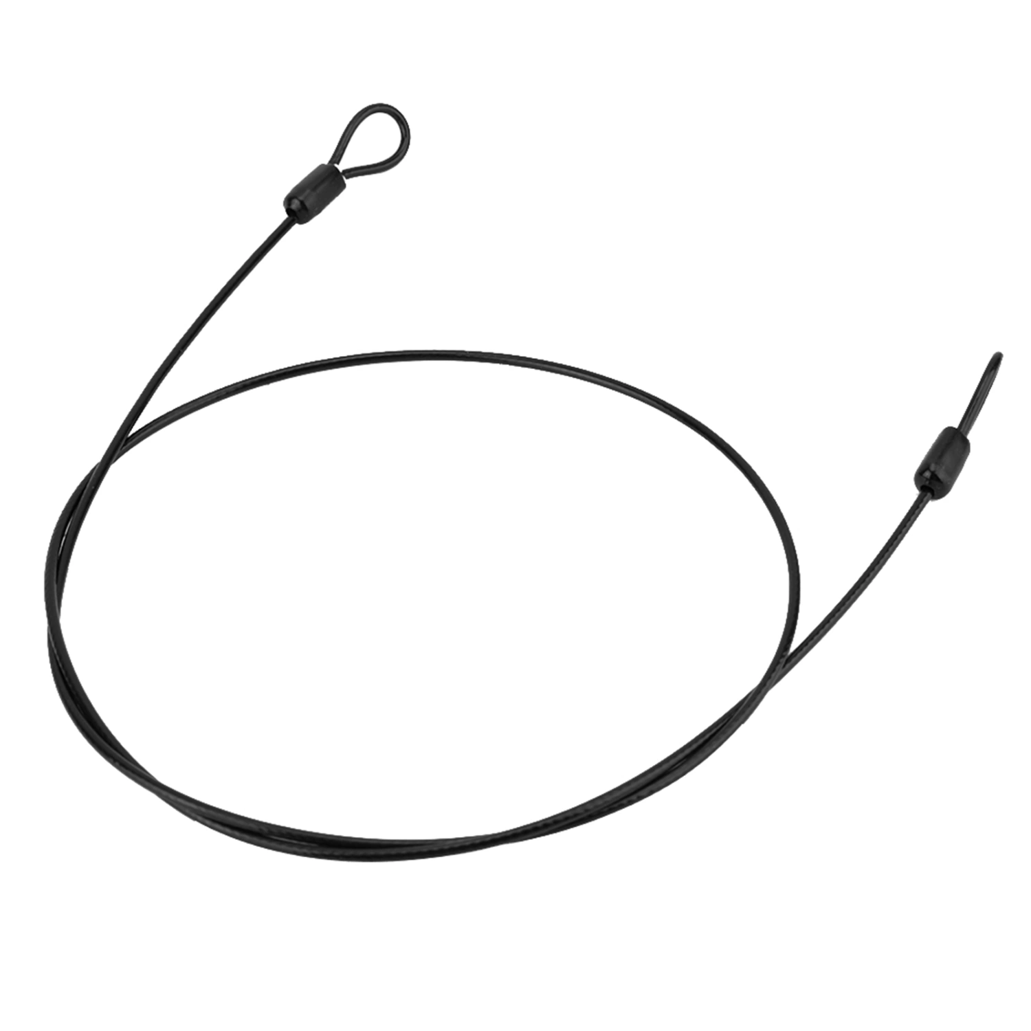 Cycling Sports Internal Steel Wire and External Plastic Security Loop Cable Bicycle Scooter Lock (Black)