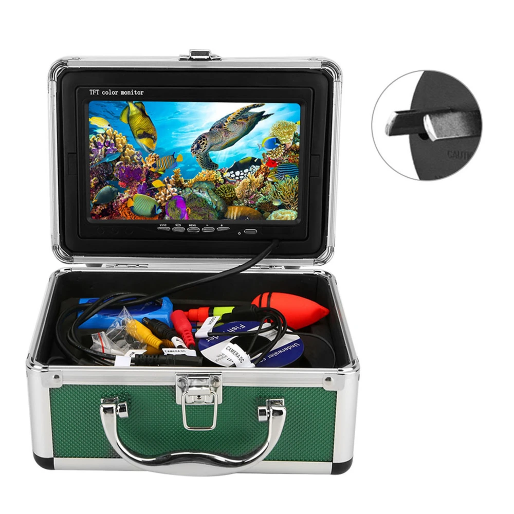 7inch Monitor 1000TVL Underwater Fishing Video Camera Fish Finder with 30m Cable 110-240V AU