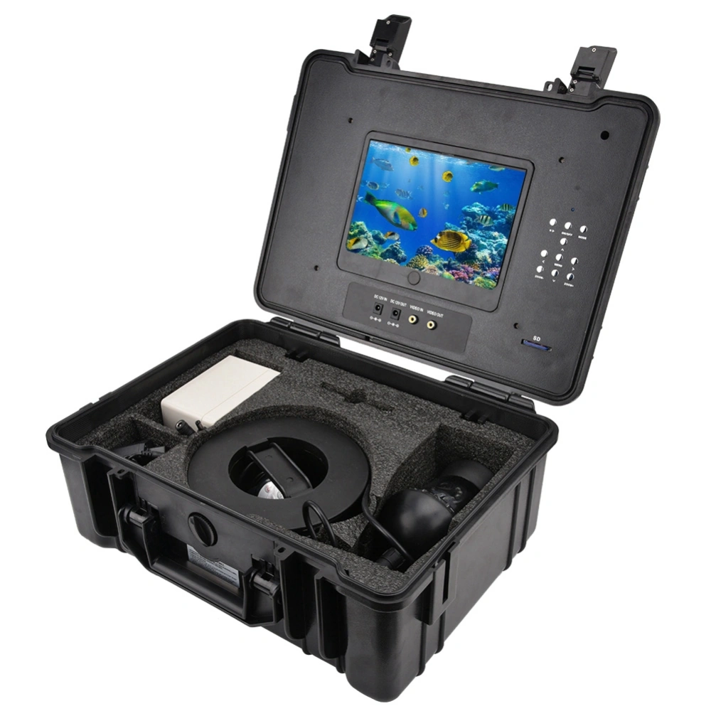 7" 360 Degree Rotating Underwater Fishing Video Camera Fish Finder With DVR (30m Cable,AU Plug)