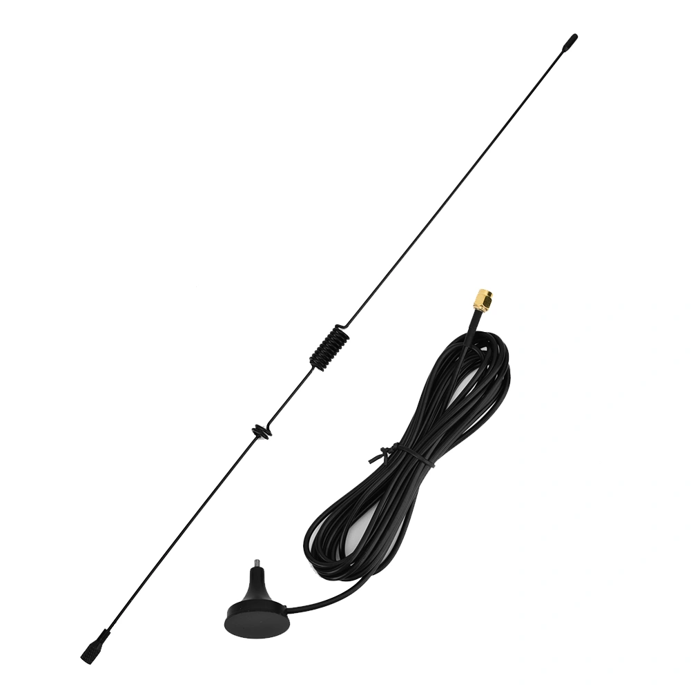 Ut 106UV SMA Male UHF+VHF Dual Frequency Magnetic Car Radio Antenna