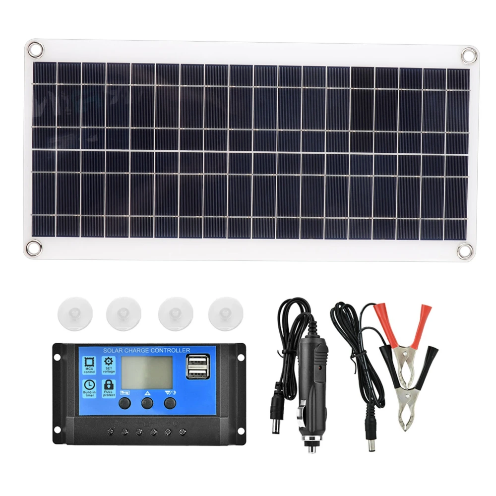 8W Flexible Polycrystalline Solar Panel Controller Battery Charger