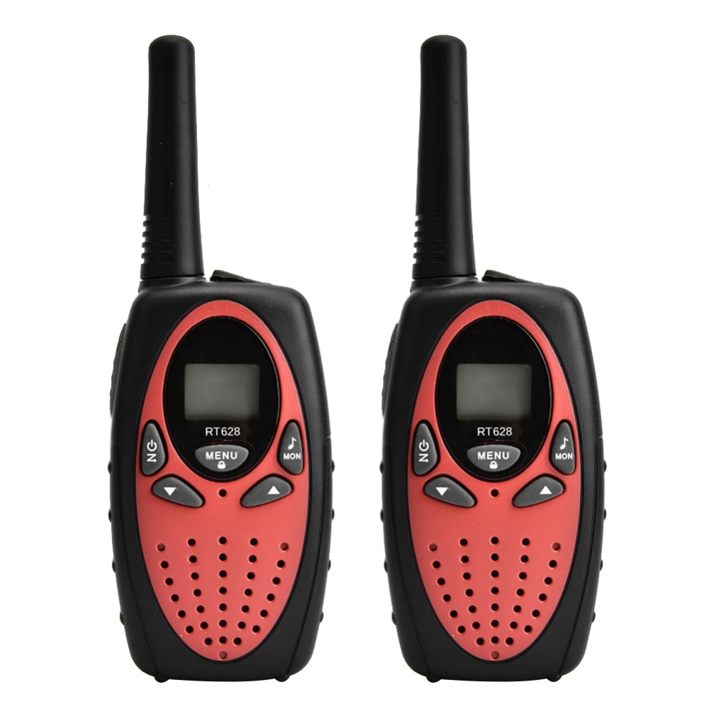 2 PCS Retevis RT628 Wireless Mini Walkie Talkie Kids Portable Radio(Red/US Band)