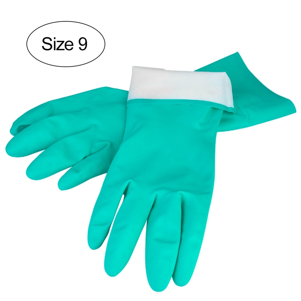 Nitrile Chemical Resistant Gloves Acid Alkali Oil Resistant Household Cleaning Gloves #9