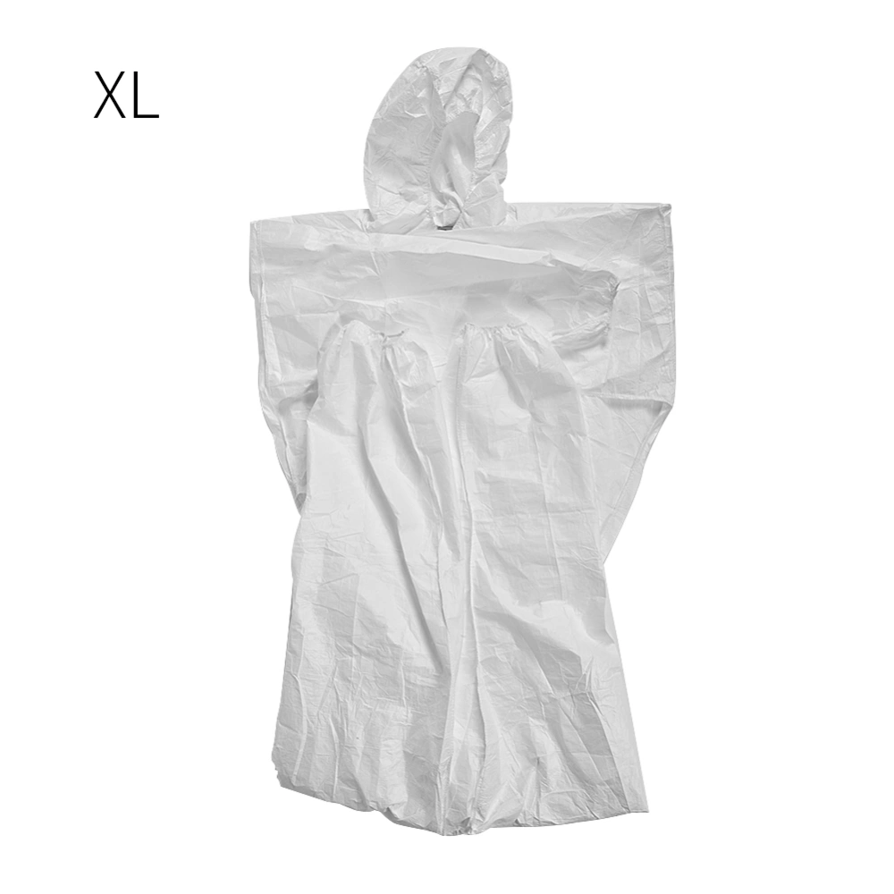 Breathable Safety Hooded Protective Coverall Suit Chemical Liquid Protection Clothing (XL)