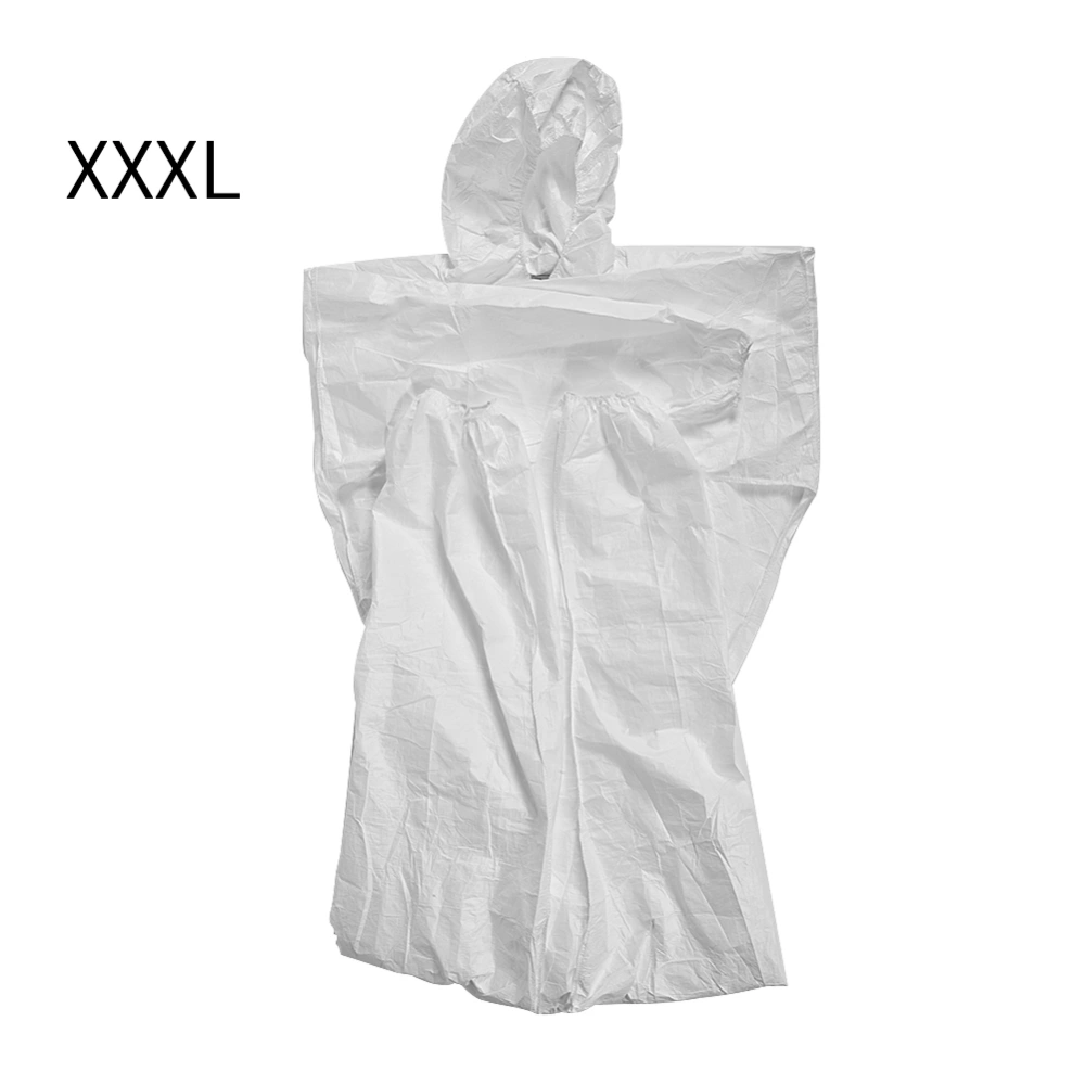 Breathable Safety Hooded Protective Coverall Suit Chemical Liquid Protection Clothing (XXXL)