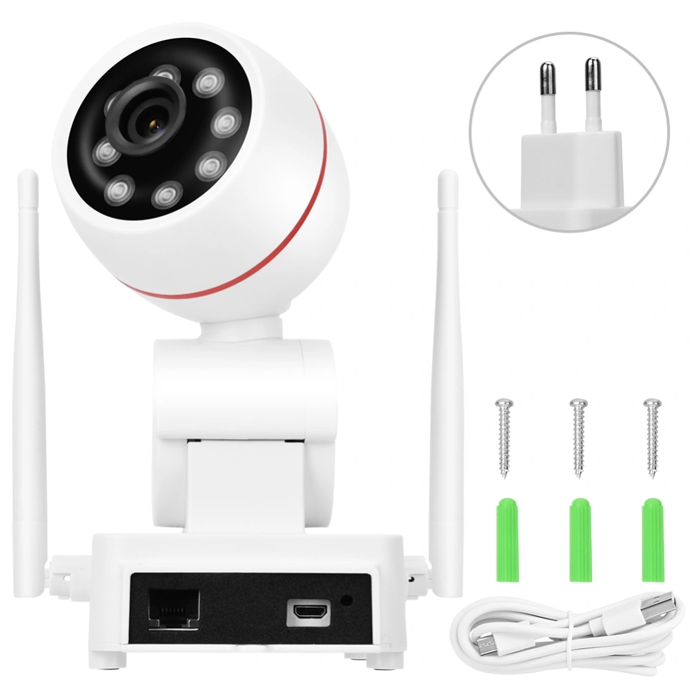 1080P Two Million Pixels Human Motion Detection PTZ WIFI Monitoring Camera EU Plug 100-240V