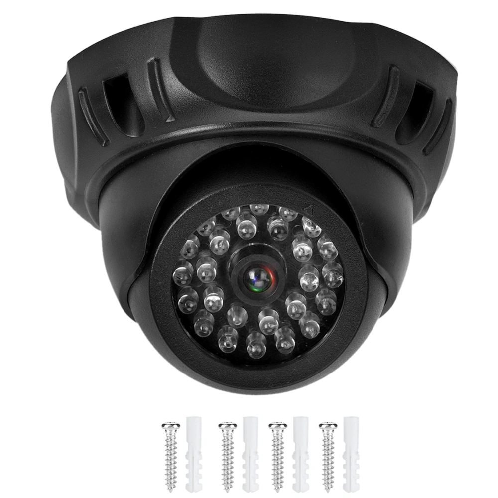 Dome Simulation Camera Dummy Fake Security Monitor Camera with LED Light