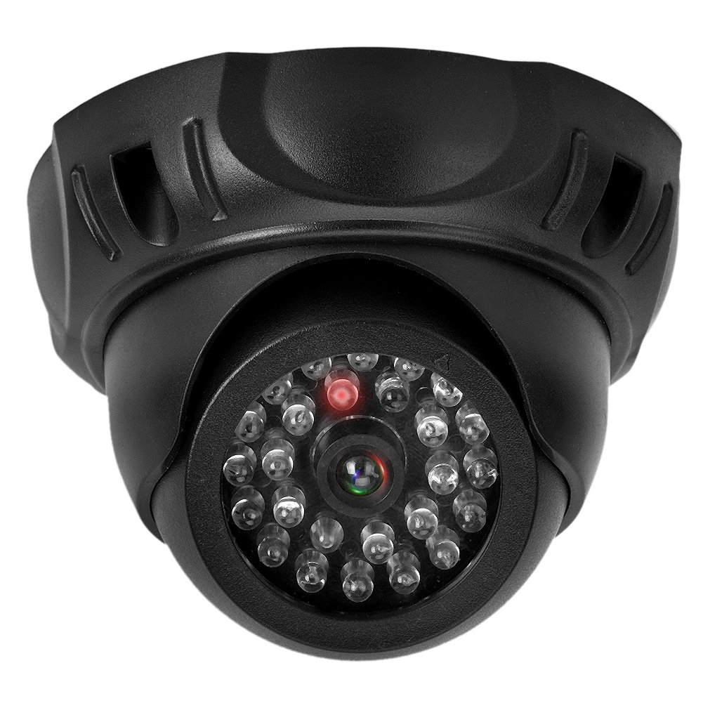 Dome Simulation Camera Dummy Fake Security Monitor Camera with LED Light