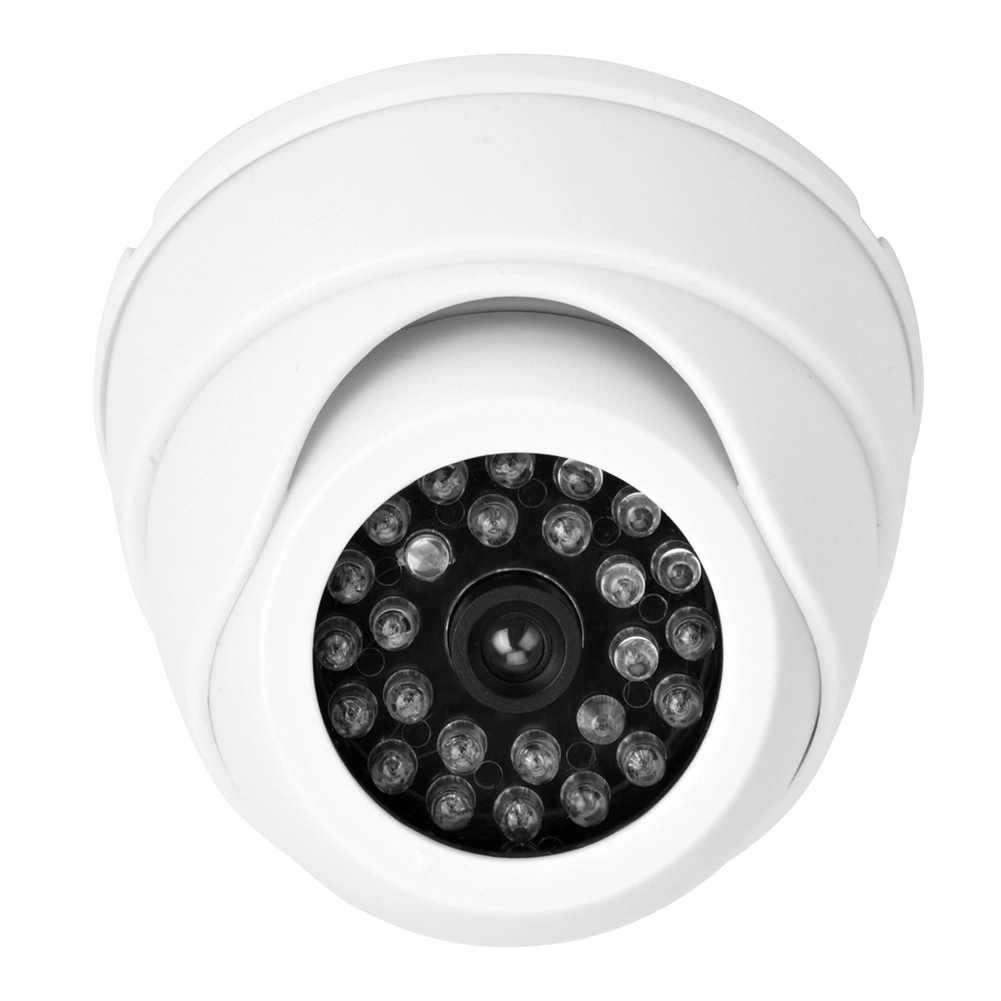 Dome Simulation Camera Dummy Fake Security Monitor Camera with LED Light