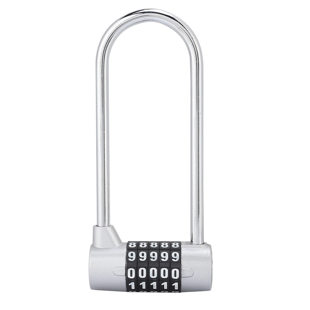 Zinc Alloy U shape Combination Digit Password Code Lock Extra Long Cabinet Door Padlock