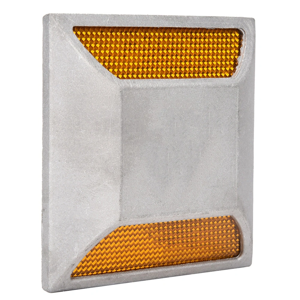 LED Reflective Spike Cast Aluminum Beads Dual Protuberant Signpost Reflective Spike Raised Sign