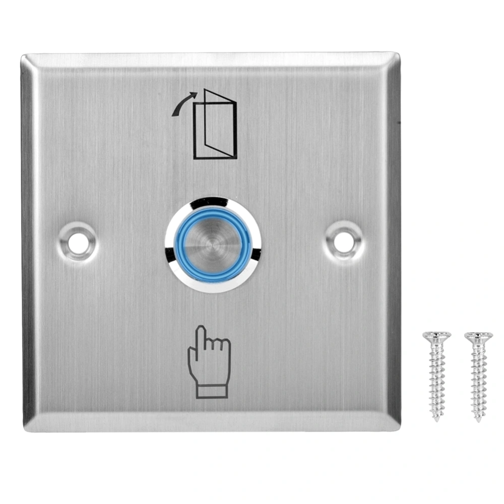 Door Access Control System Exit Button Door Push Release Switch With Indicator Light