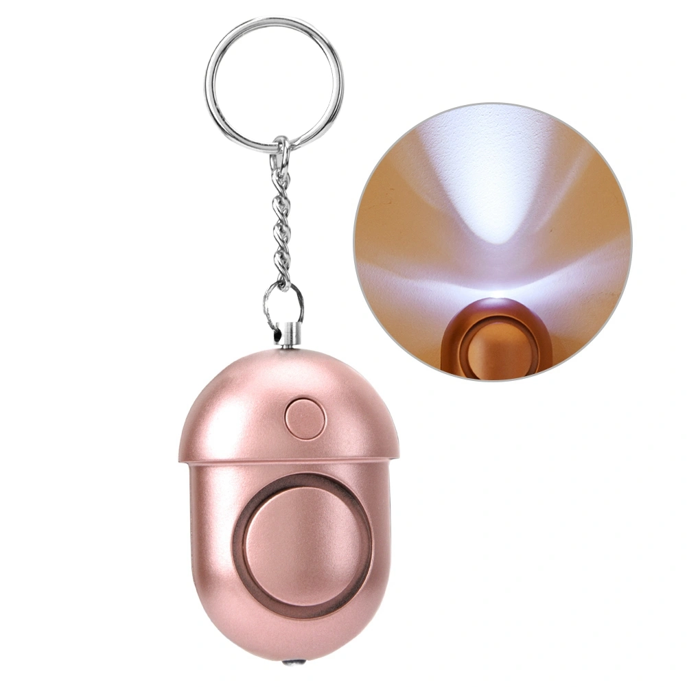 130db Personal Security Alarm Keychain Rosy Emergency Survival Anti rape Siren with LED