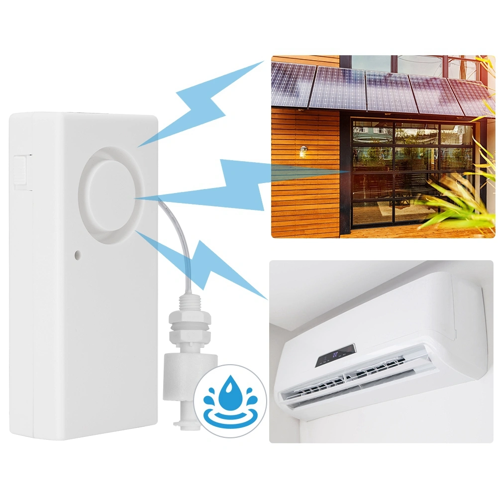 119dB Wireless Water Leak Detector Sensor with Floating Ball for Fish Tank Water Purifier