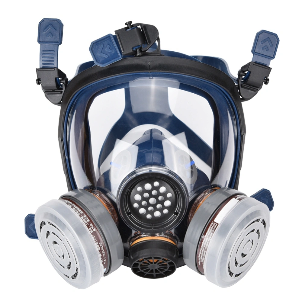 Silicone Full Face Gas Mask Respirator For Painting Spraying