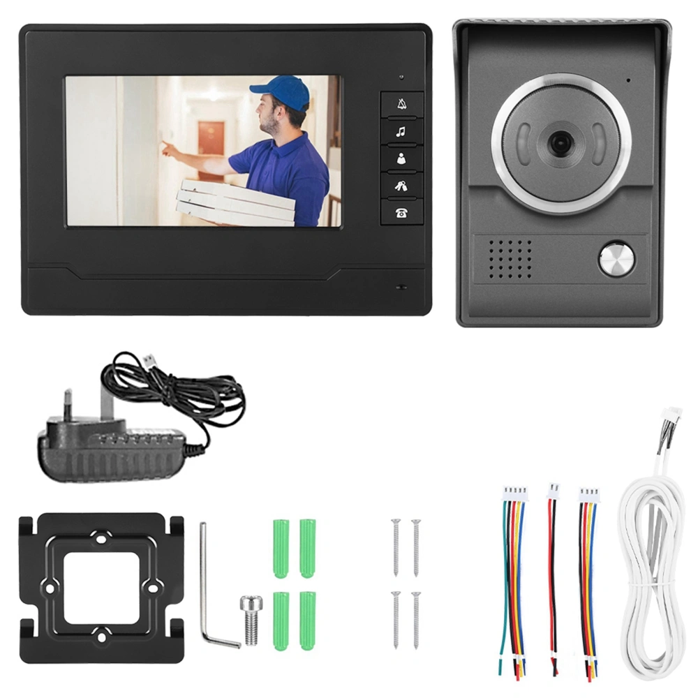 7Inches TFT/LCD HD Waterproof Wired Video Intercom Doorbell Infrared Night Vision Doorphone UK