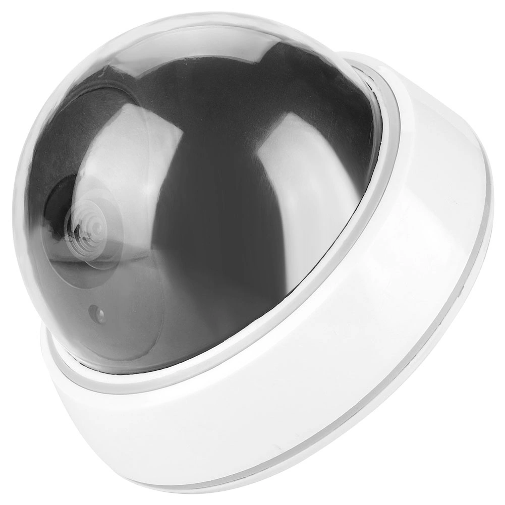 Dome Simulation Camera Dummy Fake Security Monitor Alarm Flashing LED Light