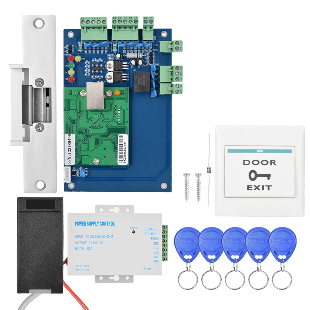 TCP/IP Full Card Network Door Access Control Kit Access Card Reader Control Board