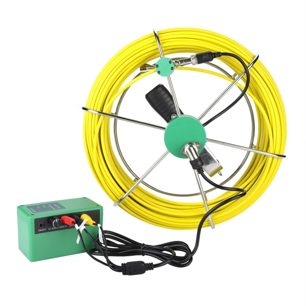 7 In 17MM Pipe Inspection Video Camera 30M Drain Pipe Sewer Inspection System 1000 TVL LED US