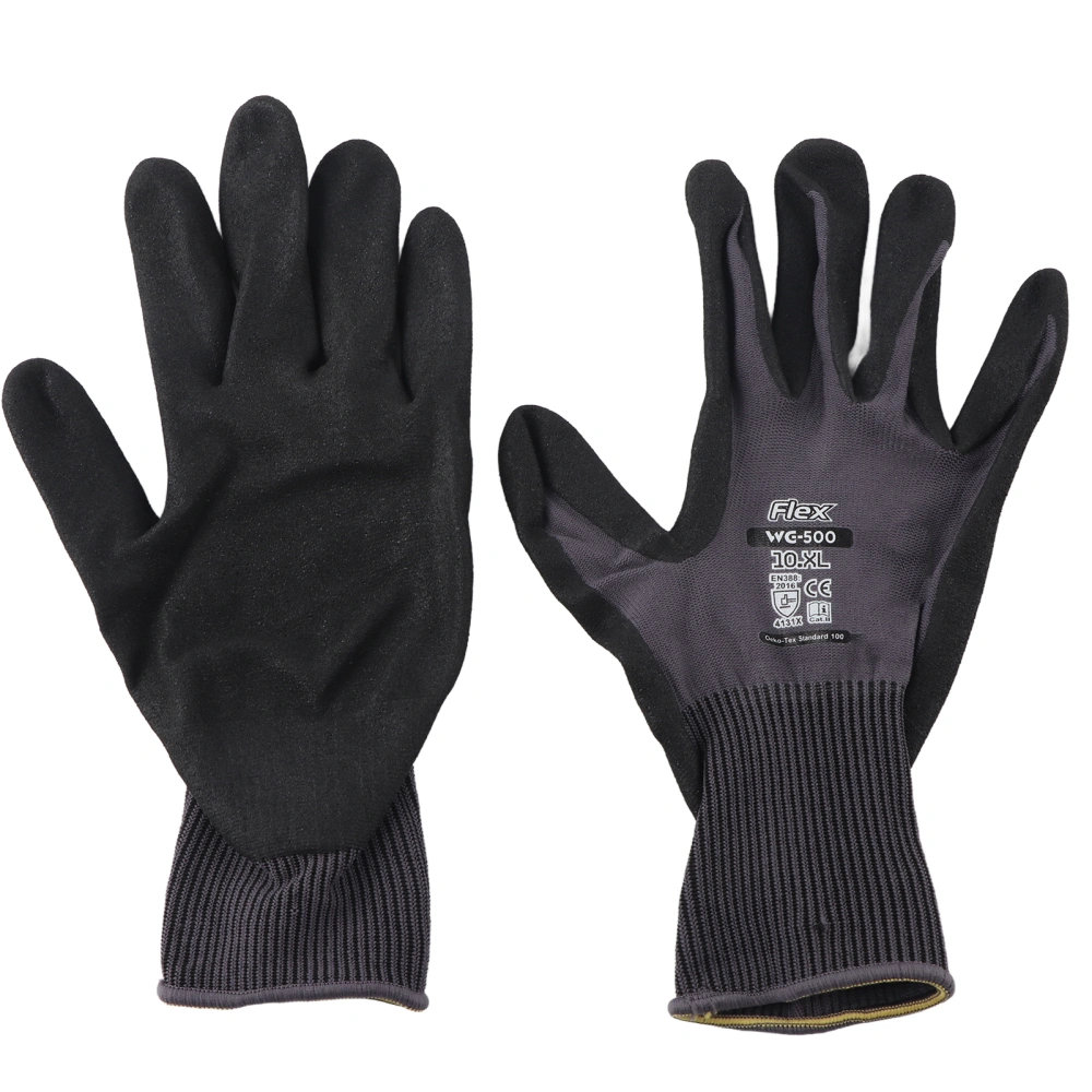 Anti slid Cut Resistant Safety Gloves Oil and Wear Resistance Working Gloves XL