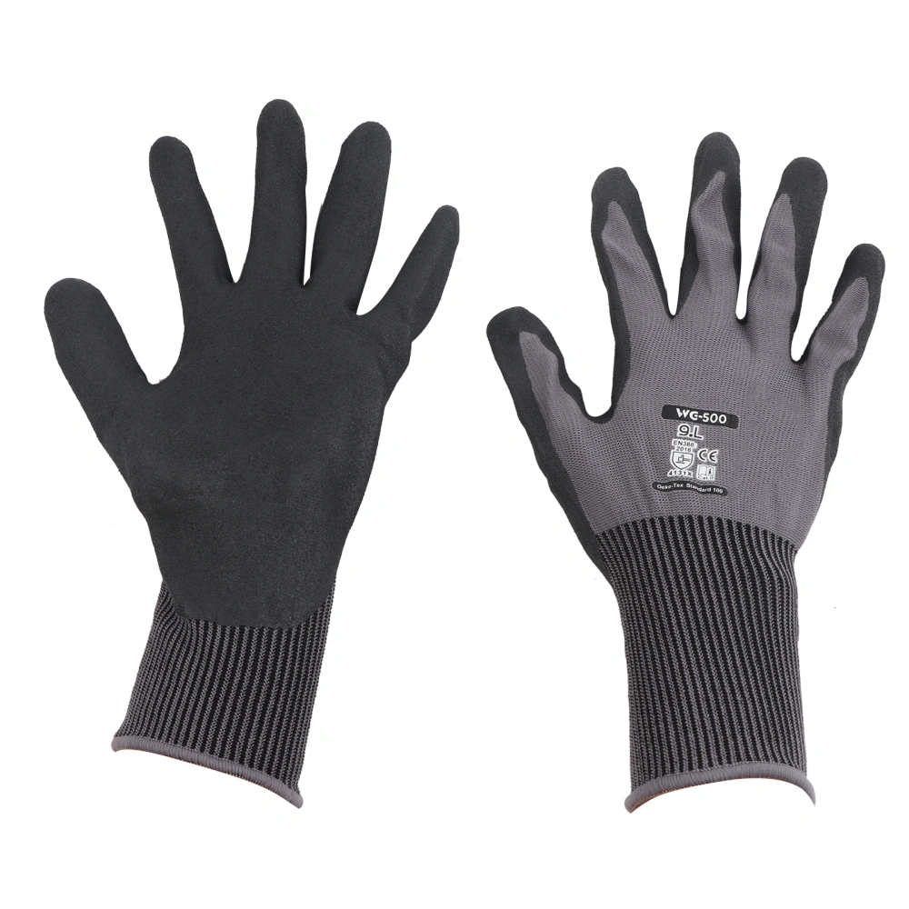 Anti slid Cut Resistant Safety Gloves Oil and Wear Resistance Working Gloves L