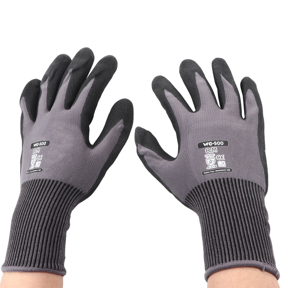 Anti slid Cut Resistant Safety Gloves Oil and Wear Resistance Working Gloves M