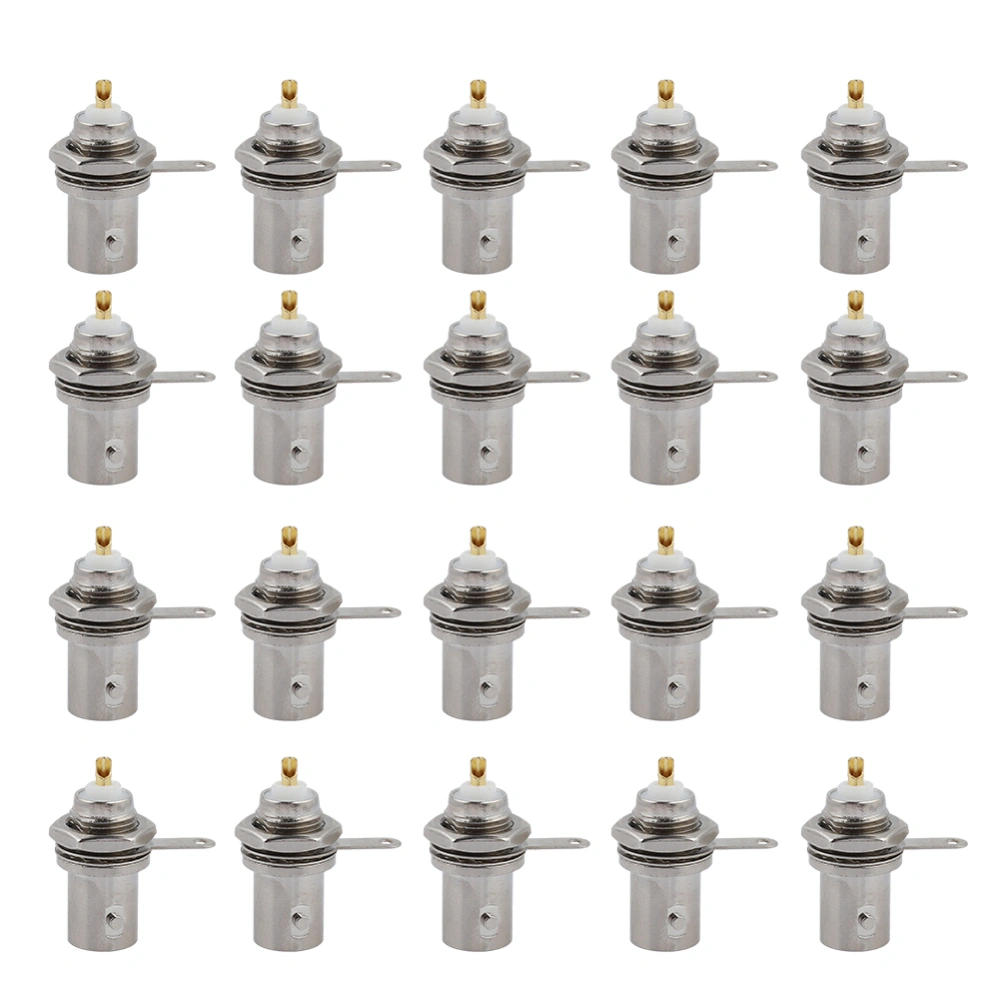 20 PCS BNC Female Connectors Chassis Panel Mount Monitor Accessories