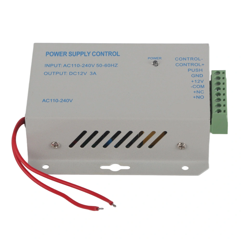 Input AC110V-240V Output DC 12V 3A 30W Power Supply Controller for Door Access Control System