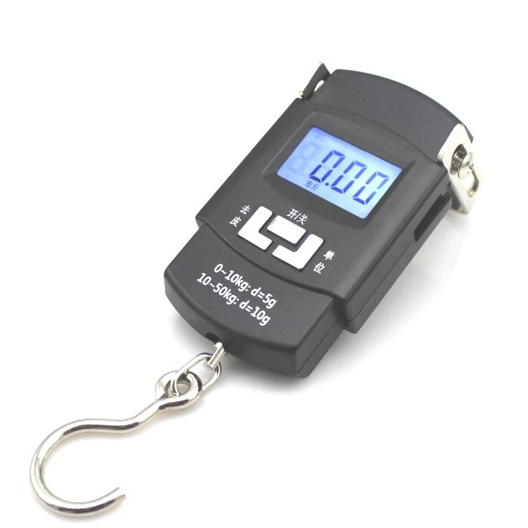 Stainless Steel Portable Fishing Scale 110lb/50kg Electronic Balance Digital Fish Hook Hanging Weigher