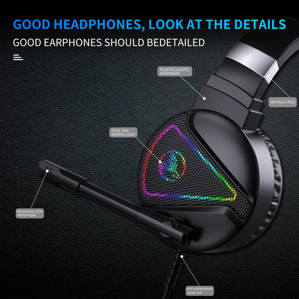 RGB Luminous ABS Headset