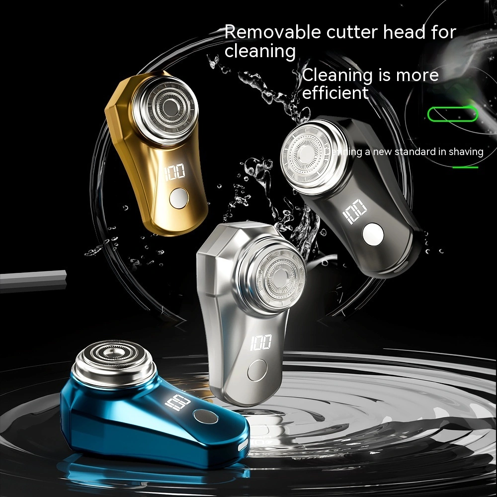 Floating Cutter Head Mini-Portable Electric Rechargeable Men's Shaver