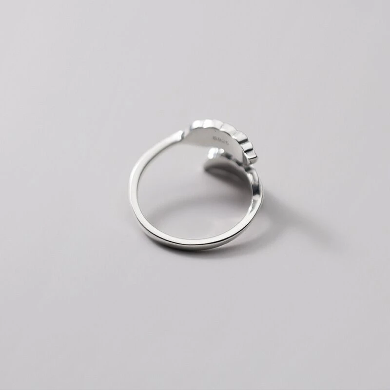 Vintage Thai Silver Feather Ring