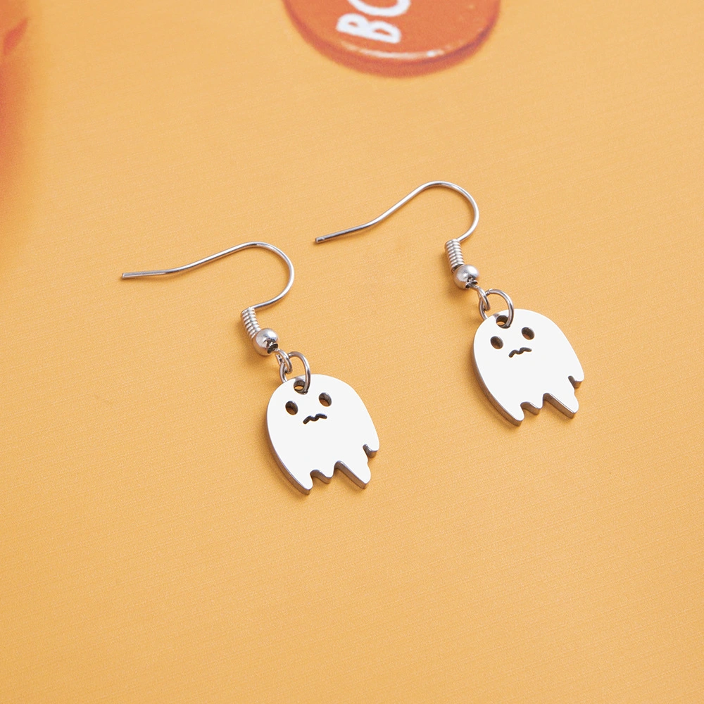 Little Ghost Stainless Steel Earrings