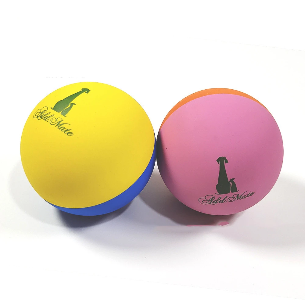 Pet Rubber Two-color Hollow Ball