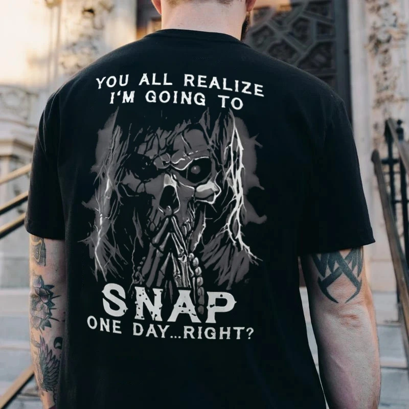 Men's Summer Hip Hop Digital 3D Printed T-Shirt