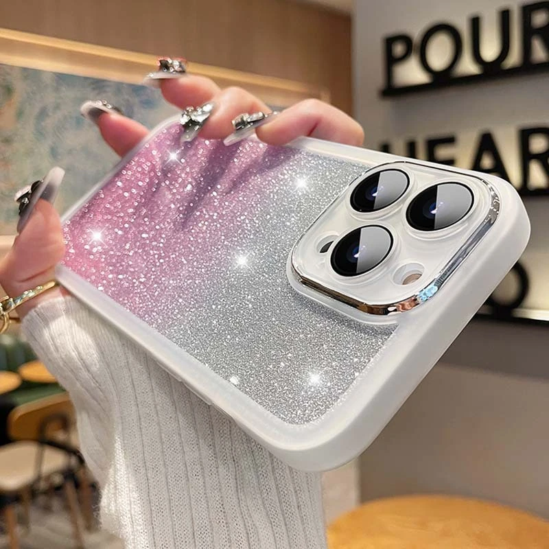 Gradient Glitter Silicone Soft Case Phone Case