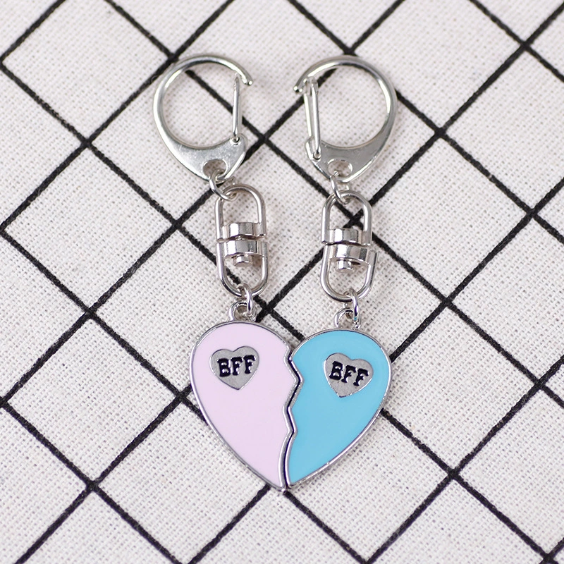 Fashion Personality Two-person Splicing Keychain