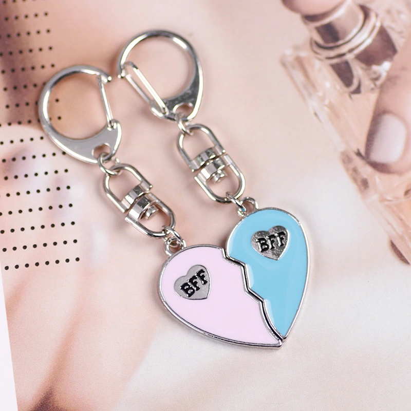 Fashion Personality Two-person Splicing Keychain