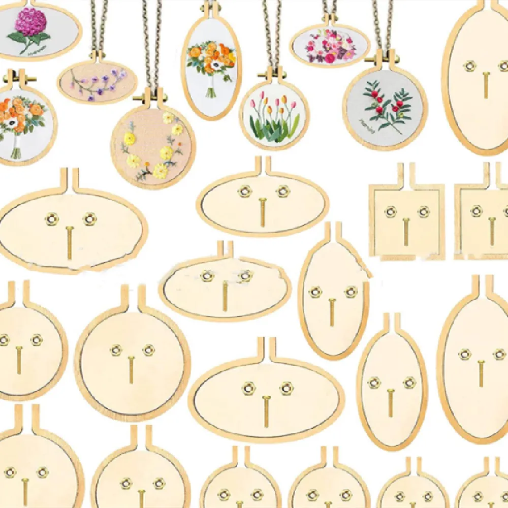 Wooden Mini Embroidered Stretch Jewelry