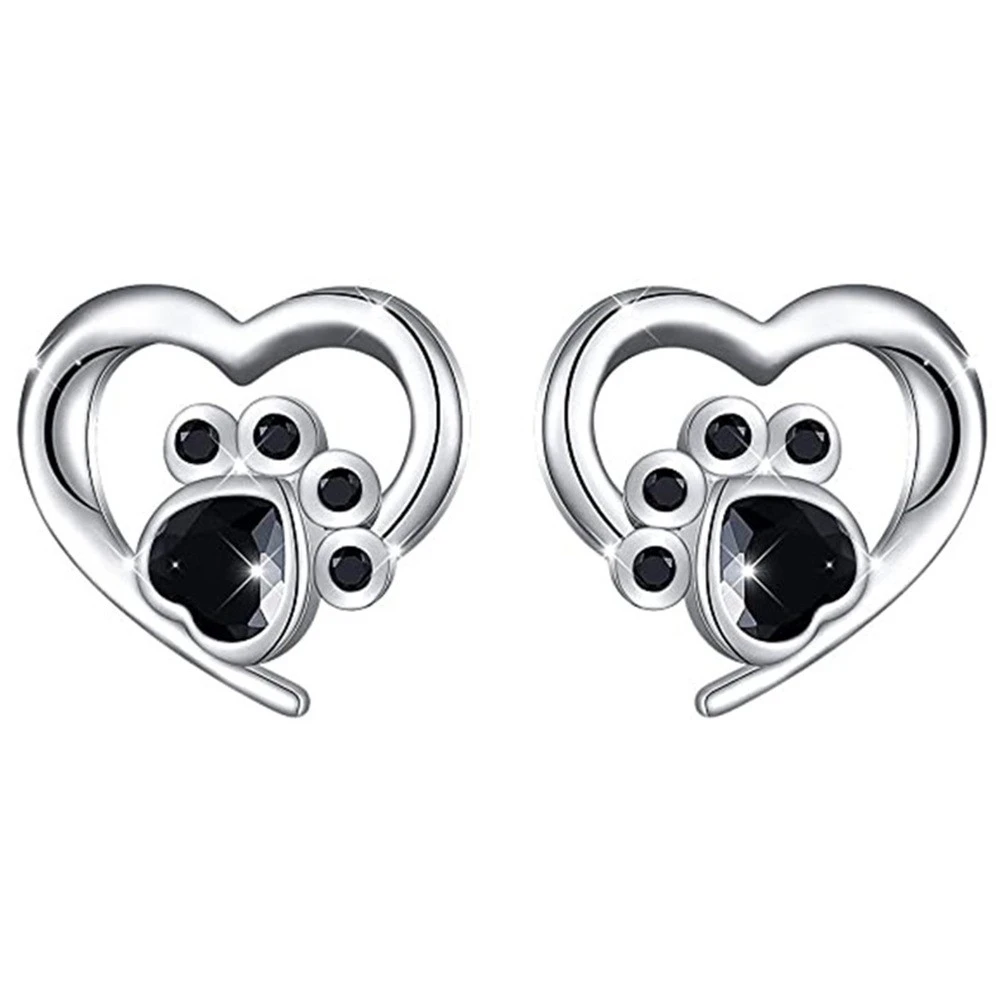 Fashion Hollowed-out Love Footprints Earrings