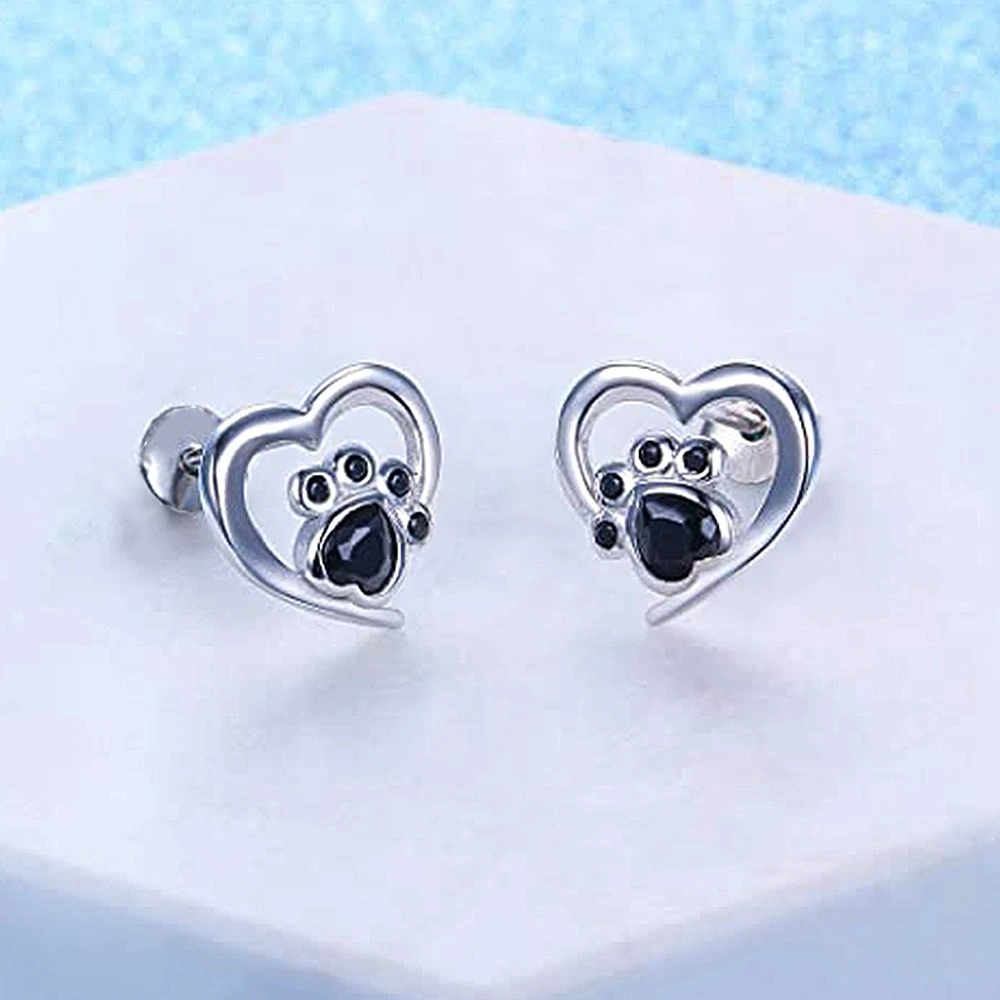 Fashion Hollowed-out Love Footprints Earrings