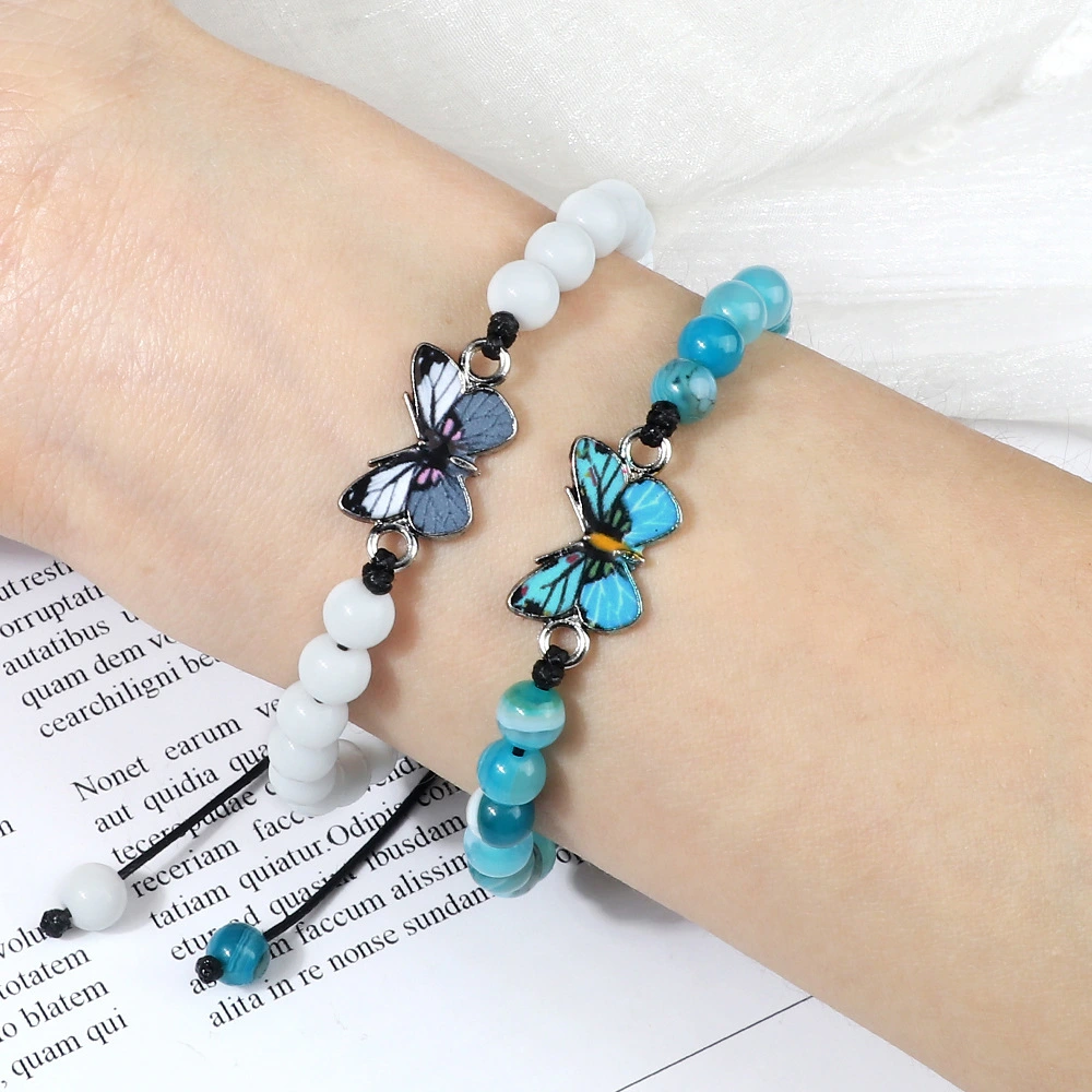 Korean Style Artistic Woven Butterfly Bracelet