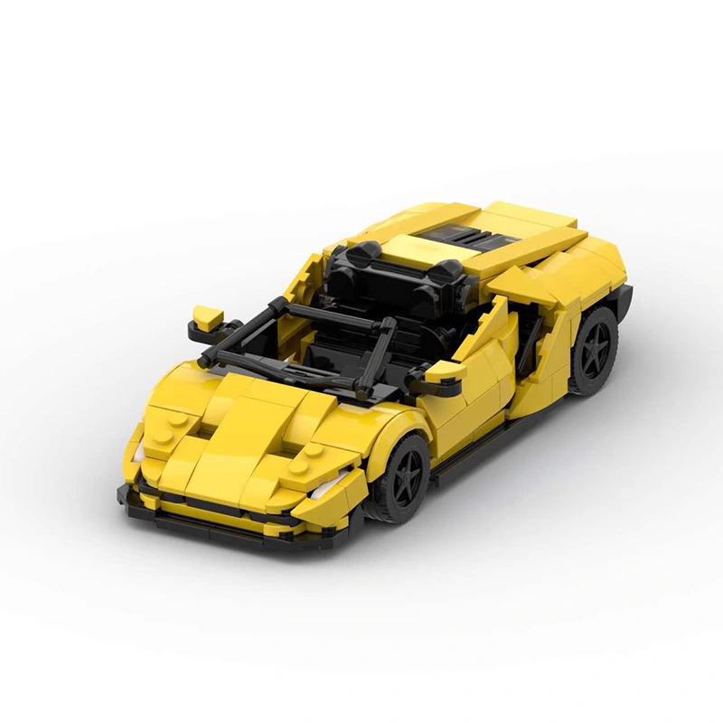 MOC Block Racing Speed8 Grid Yellow