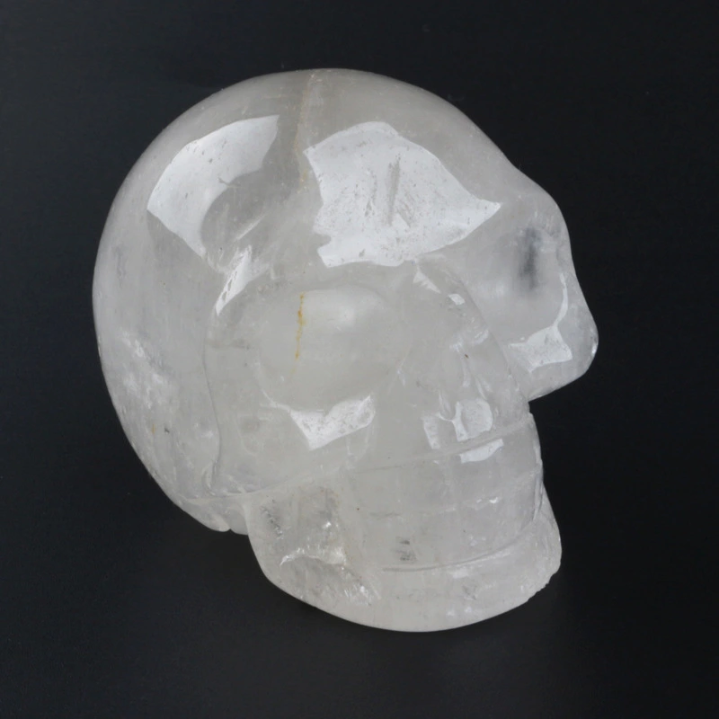 Skull White Crystal 3-inch