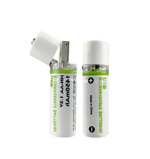 Large Capacity No 5 AA Ni-MH Battery 12V Household Toy Remote Control Mouse Usb Rechargeable Battery