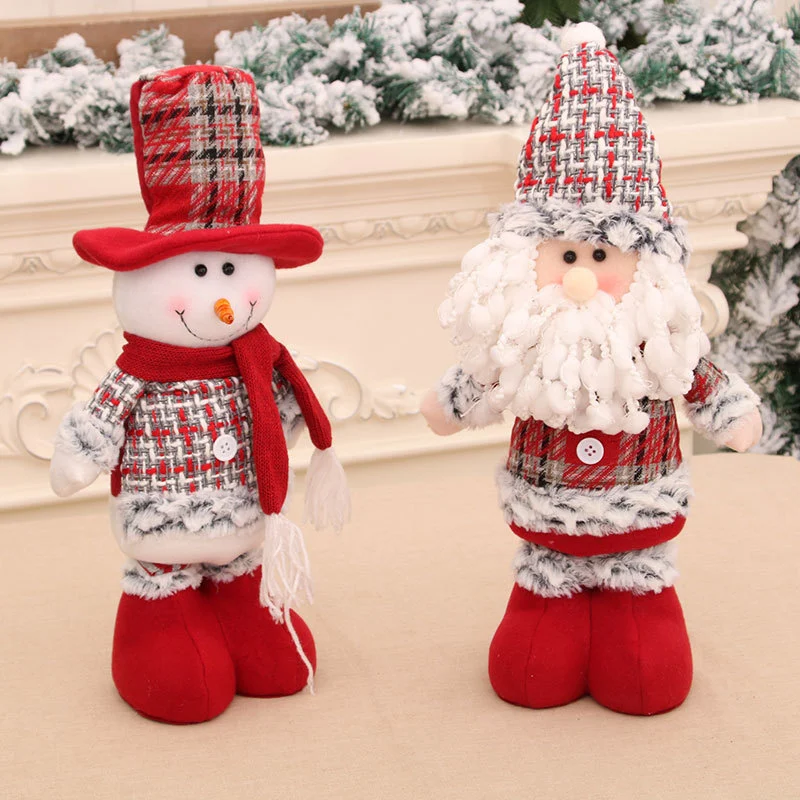 Retractable Doll Christmas Old Snowman