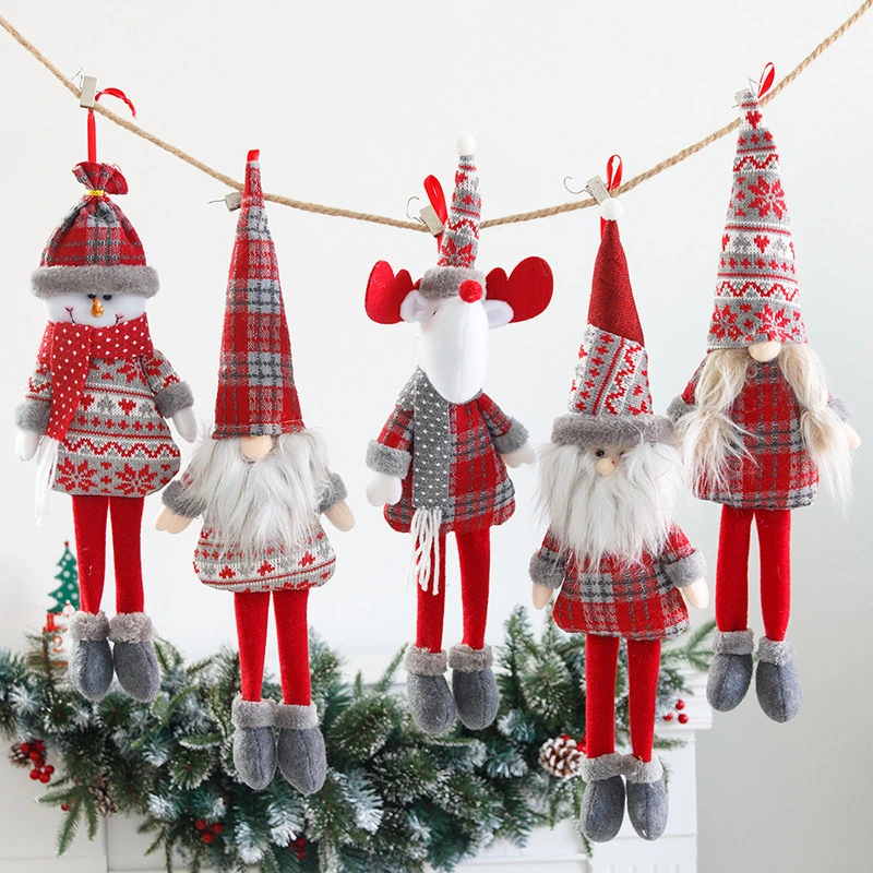 Christmas Plush Pendant Decoration Set