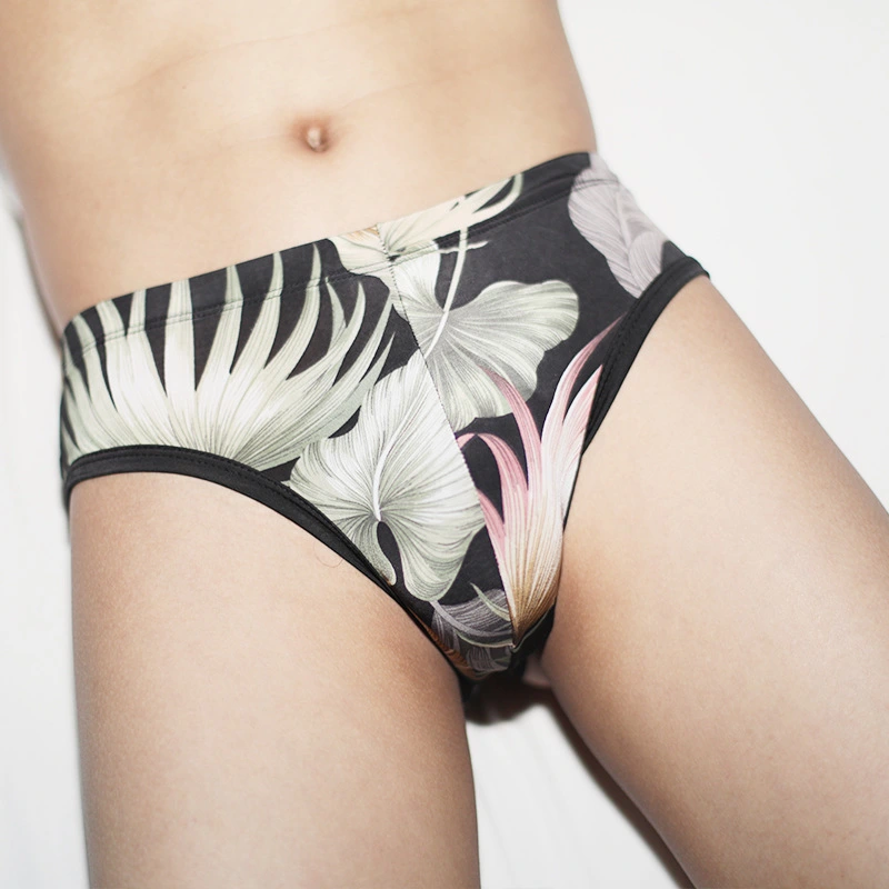 Men's Ice Silk Printed Briefs