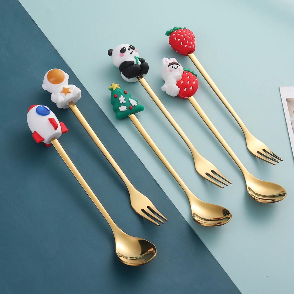 Christmas Cartoon Tableware Cat's Paw Spoon