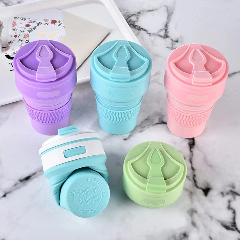 Portable High-temperature Resistant Telescopic Silicone Folding Water Cup